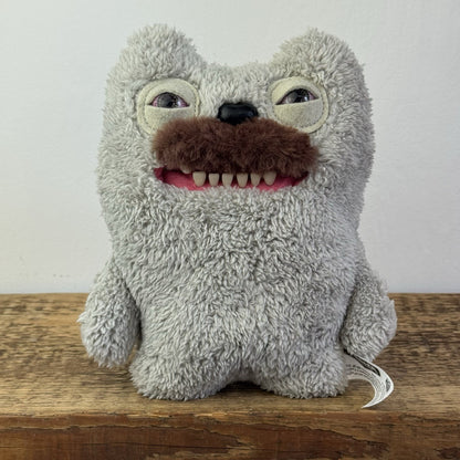 Fuggler Old Tooth - Grey Snuggler Fuggler Moustache Soft Toy Retired