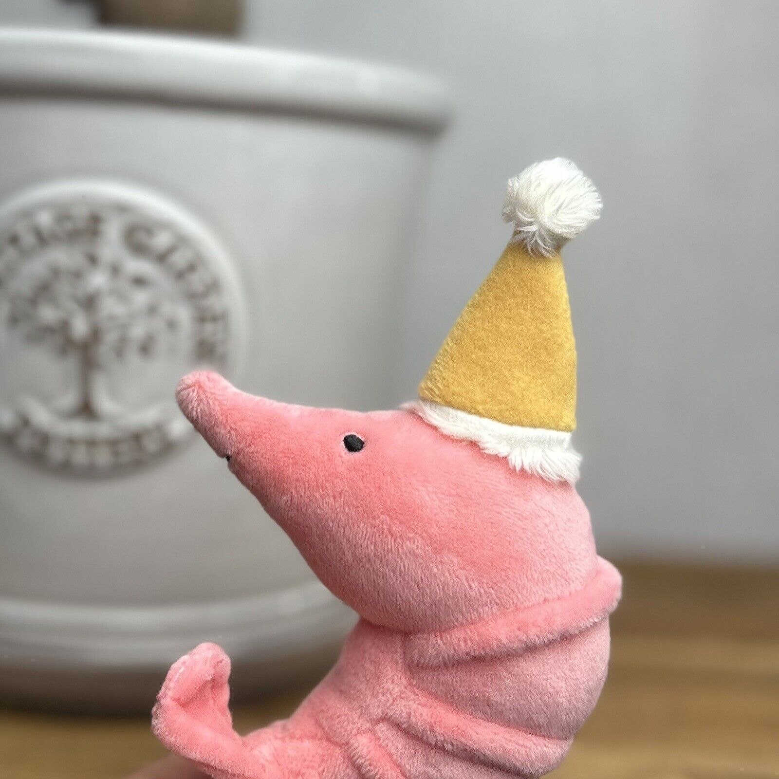 Jellycat Celebration Crustacean Shrimp Prawn Soft Toy Plush - Shrimp In Hat