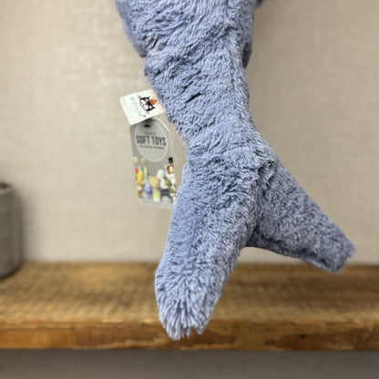 Jellycat Large/Huge Wilbur Whale 18” Big Blue Soft Whale Plush Beanie Retired 