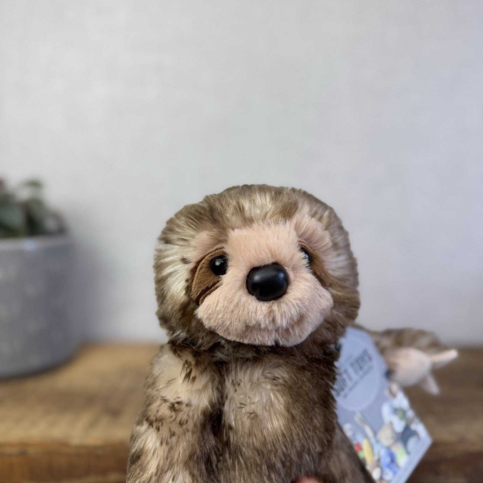 Build A Bear Mini Beans Sloth Buddy Brown Plush - Small Beanbag BAB NWOT 7"
