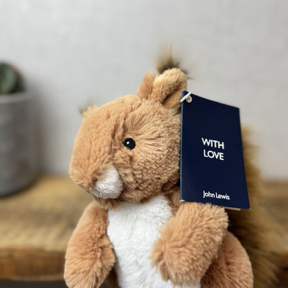 John Lewis Sid Squirrel - Christmas Advert Plush Beanie Plush (Jellycat Collab)