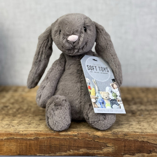 Jellycat Small Bashful Truffle Brown Retired Bunny Rabbit Plush Soft Toy 8”