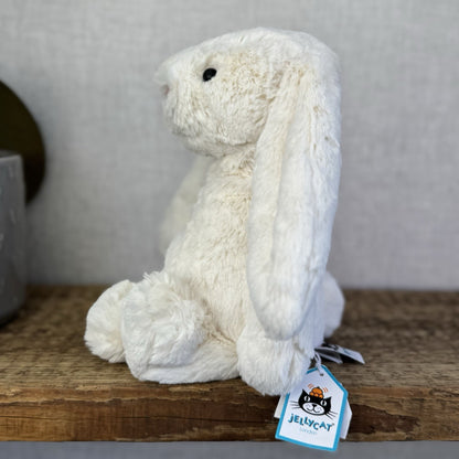 Jellycat Medium Cream Bashful Rabbit - Cream Off White Medium Bunny 12” New Tags