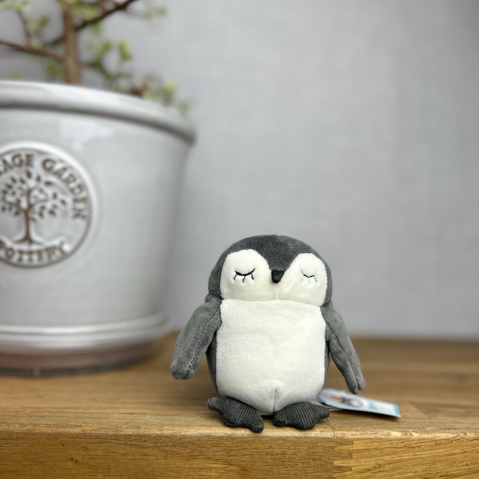 Jellycat Minikin Penguin - Tiny Penguin 4” Jellycat Small Velour Penguin Beanie