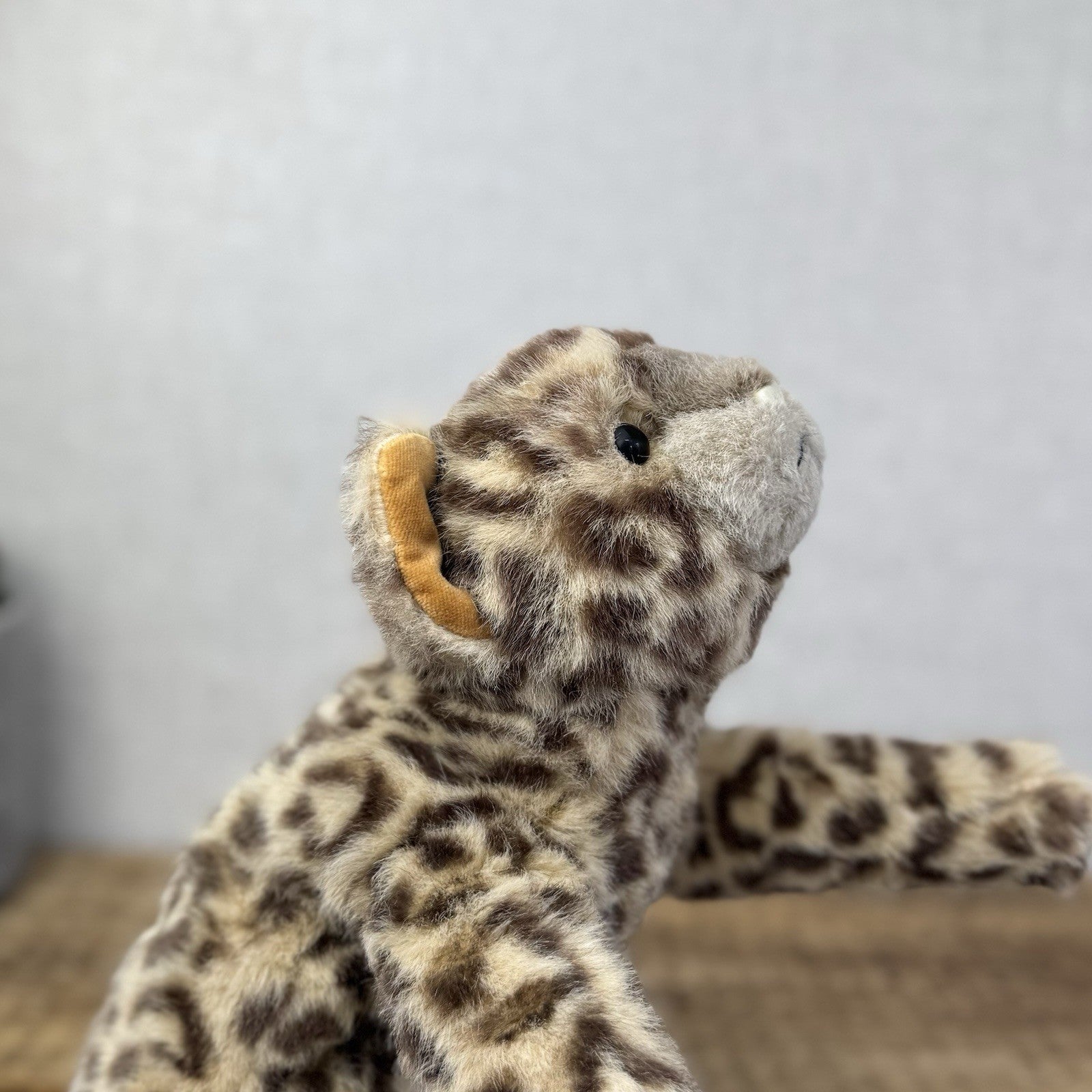 Ty 1991 Chi Chi Cheetah Leopard Plush Laying Down Vintage Floppy Cat 15”