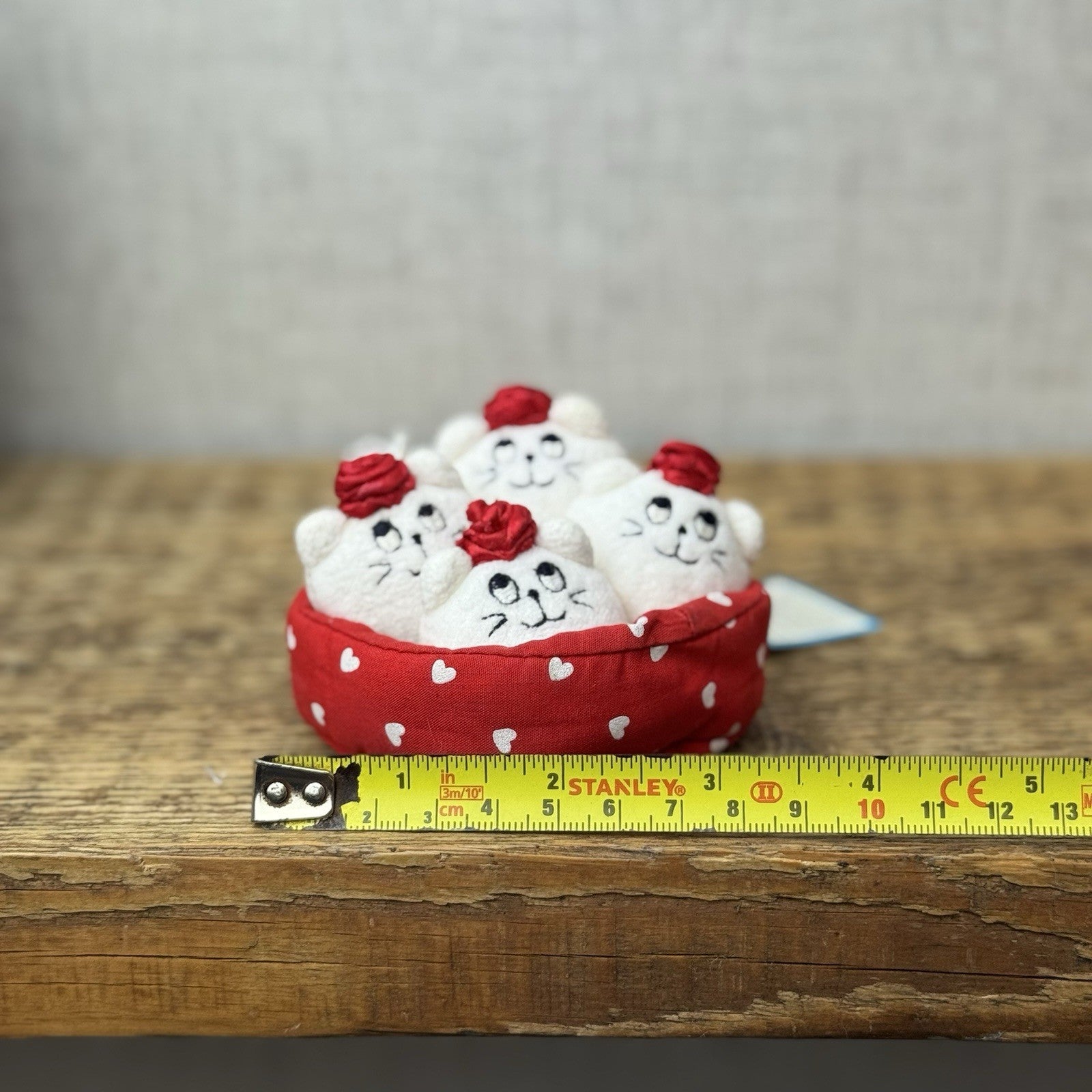 Jellycat Nesting Kitty Beans - Vintage Jellycat (Repaired, Partial Tag) Mini 3”