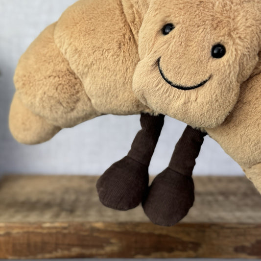 Jellycat Large Amuseable Croissant - Large Croissant Toy - Larger Pastry 12”