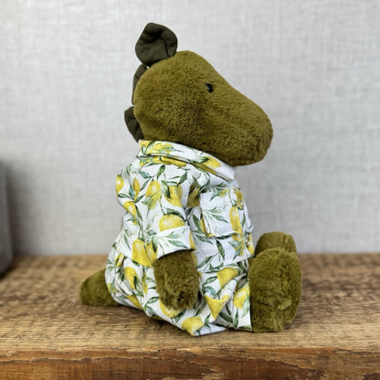 Bespoke Lemon Grove PJs - Handmade Fit Jellycat Medium Bashfuls (Clothes Only)