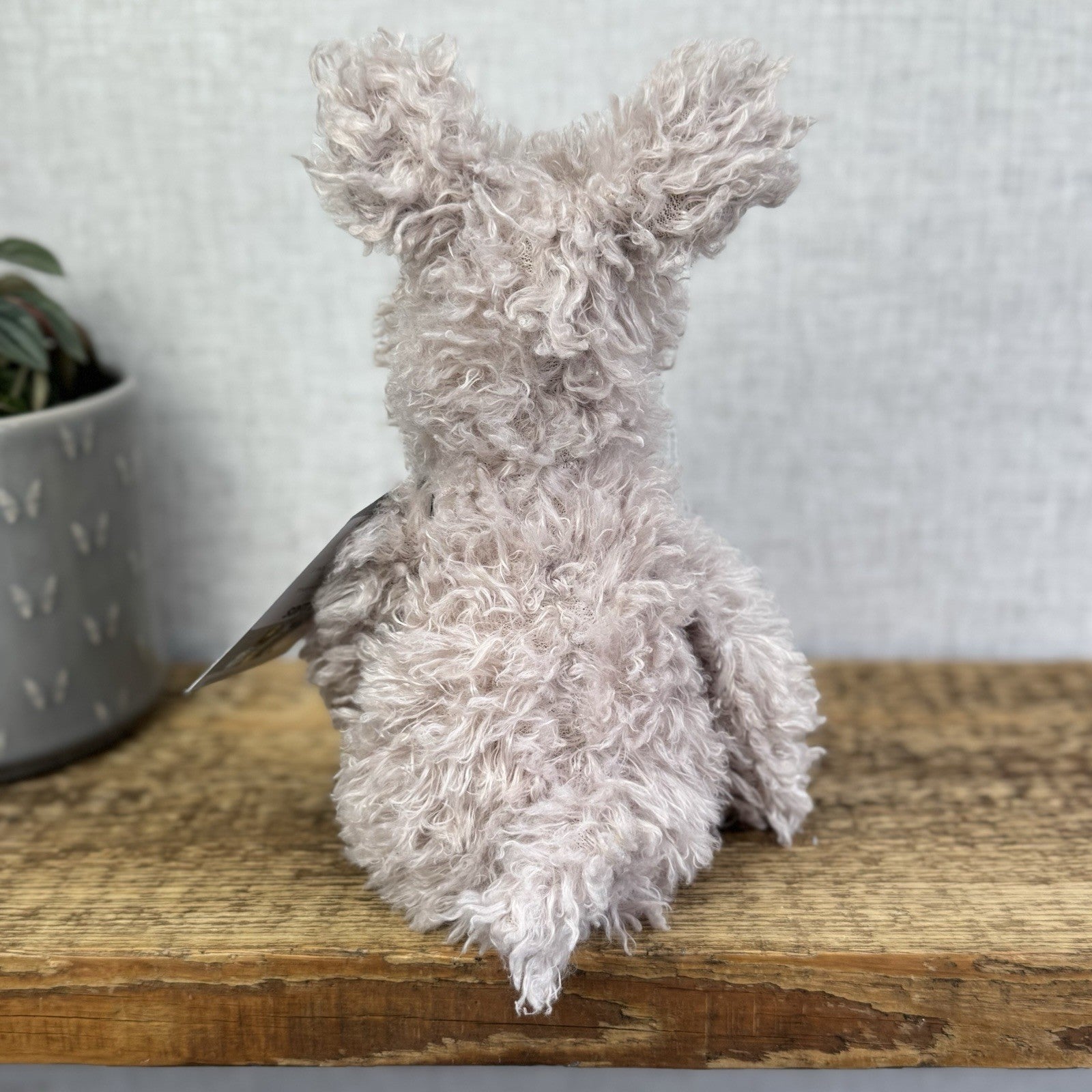 Jellycat Small Scamp Pup - Curly Beige Terrier Soft Toy Beanie Vintage/Retired