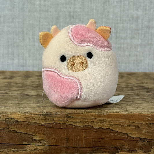 Squishmallow Squishville - Reshma Cow Pink/Cream Cow 2" (Multi Buy Discount)