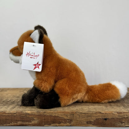Hamleys Fox Soft Toy - Small Beanie Seated Fox Soft Toy New With Tags 8"