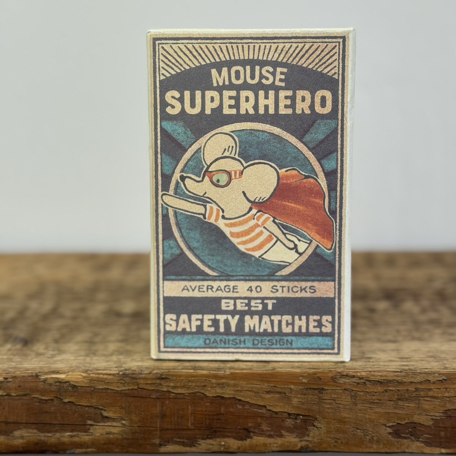 Maileg Superhero Mouse - Big Brother In Matchbox - New In Box