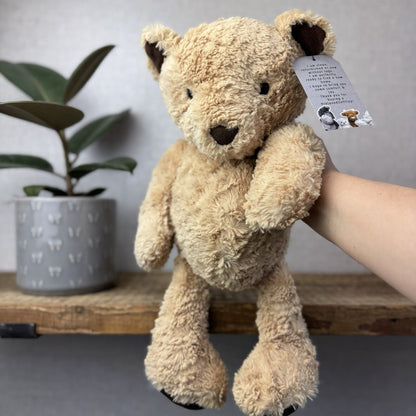 Jellycat Medium Oliver Bear - Old RARE Bear Original Oliver Bear Brown/Tan 16"