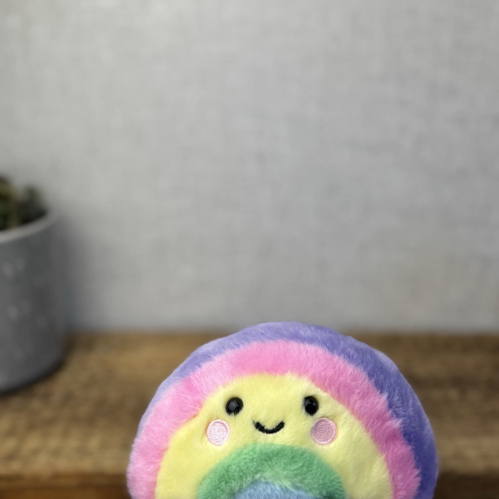 Aurora Rainbow Palm Pal Beanie Pastel - Mini Palm Pals Mini Beanbag Plush 5"
