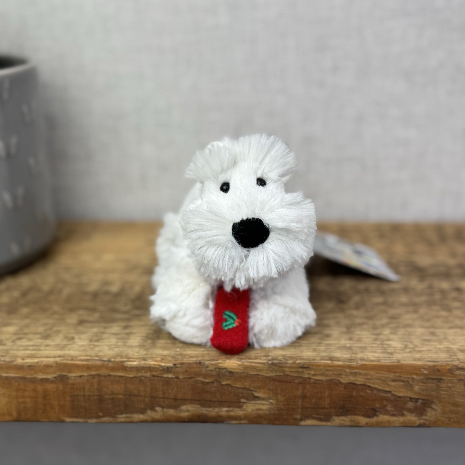 John Lewis Tiny Terrier Christmas Puppy 5” (Jellycat Collaboration) Small Puppy