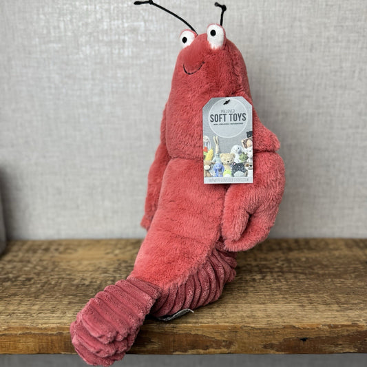 Jellycat Larry Lobster - Medium Lobster - Sea Creature Soft Toy Plush Beanie 12”