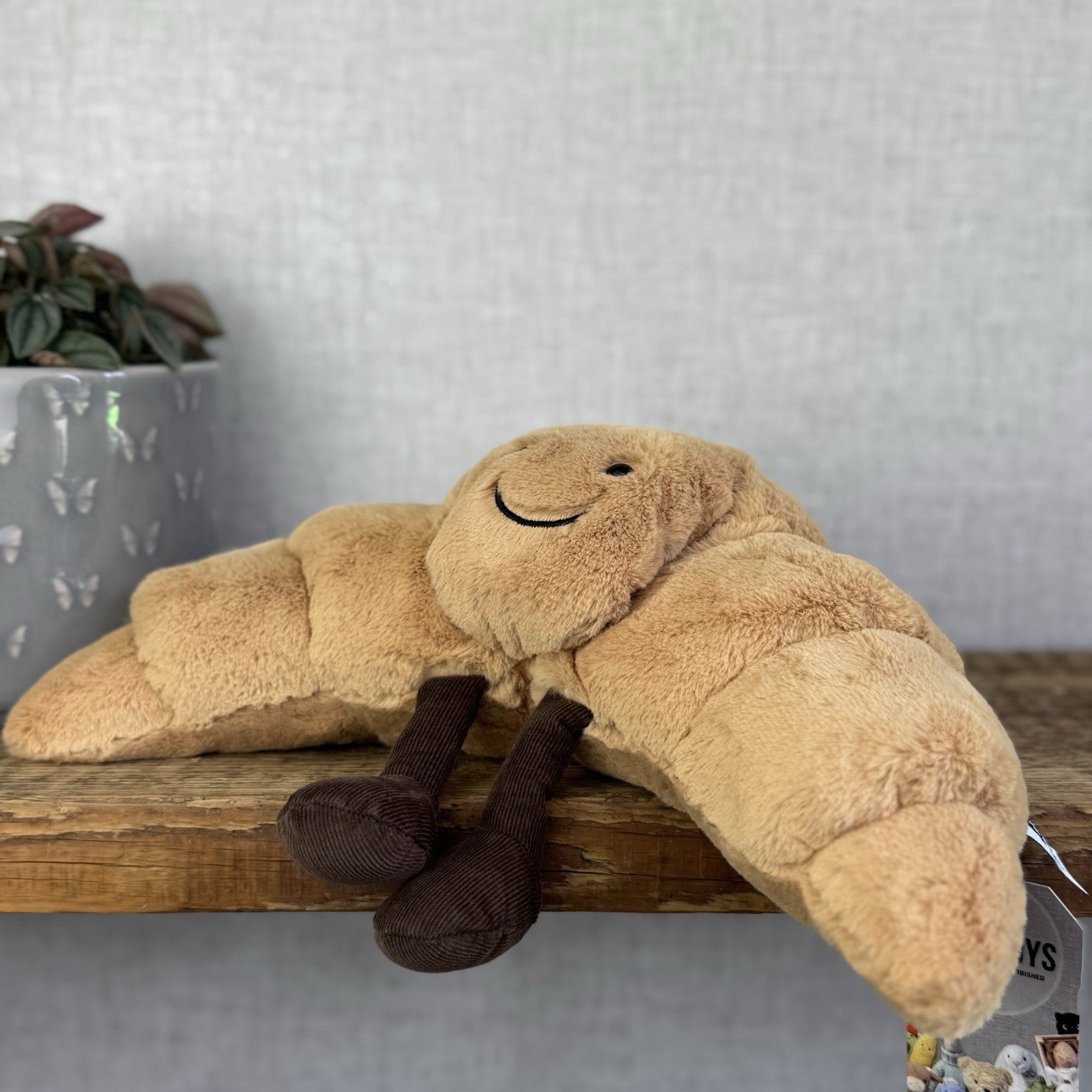 Jellycat Large Amuseable Croissant - Large Croissant Toy - Larger Pastry 12”