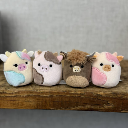 Squishmallow Squishville - Udderly Sweet Squad (Cows) Cow Bundle x4