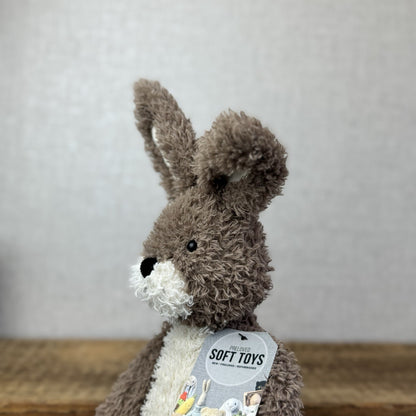 Jellycat Hetty Hare - Brown Curly Haired Rabbit Medium Soft Toy Retired 12"