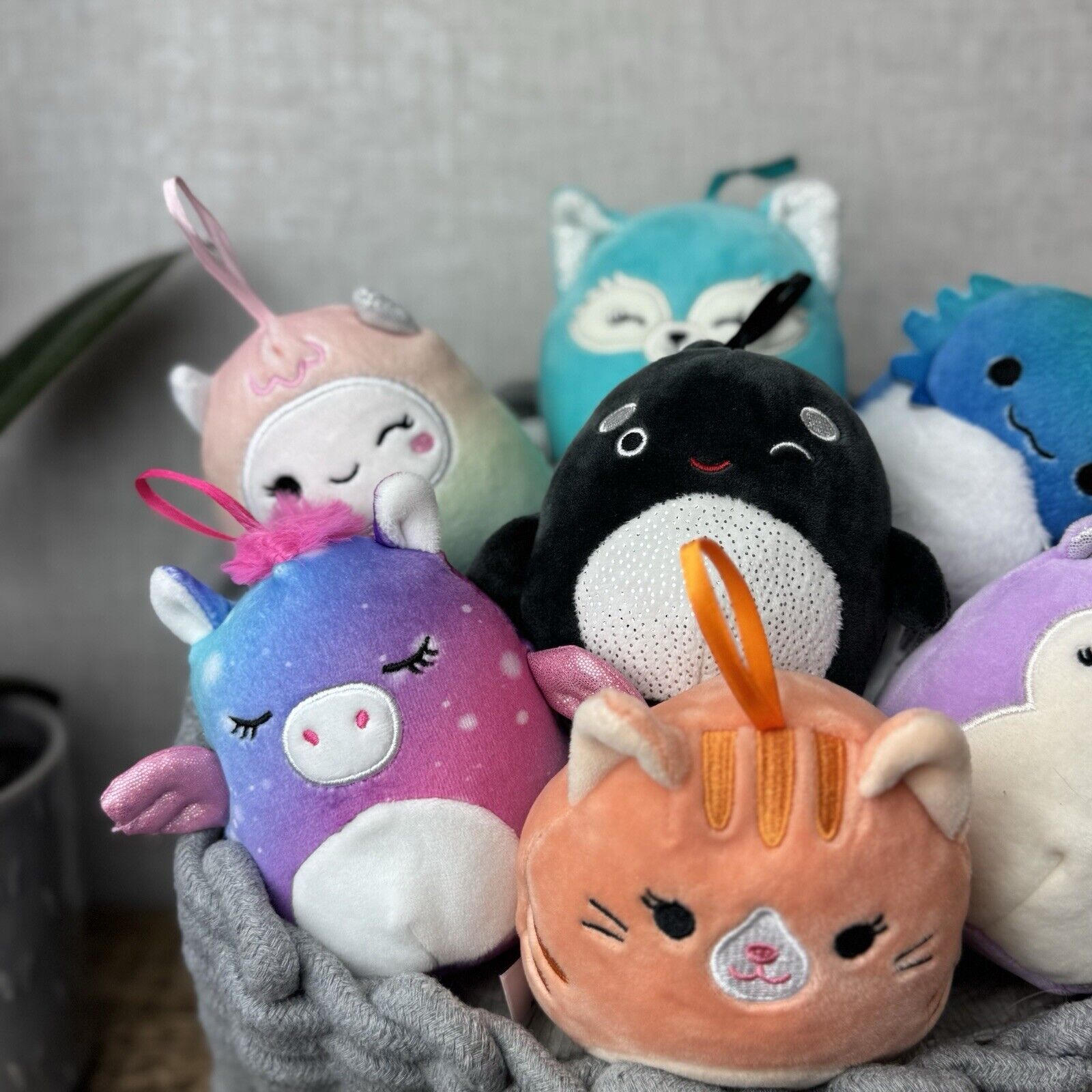 Squishmallow Christmas Bright Squad Ornaments - 4 inch Hangings Holiday Squish