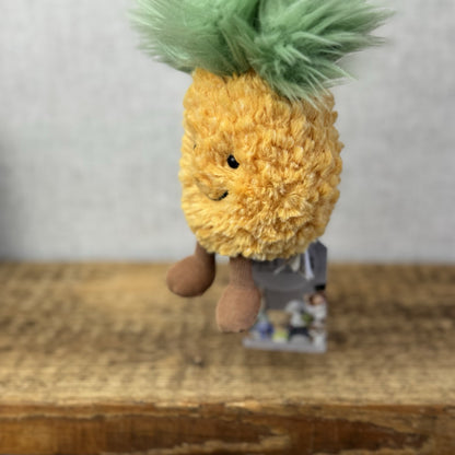 Jellycat Amuseable Pineapple Keyring Bag Charm  Retired Rare Keyring Plush