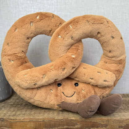 Jellycat Huge Amuseable Pretzel - Huge Pretzel Soft Toy Beanie Retired Large 12”