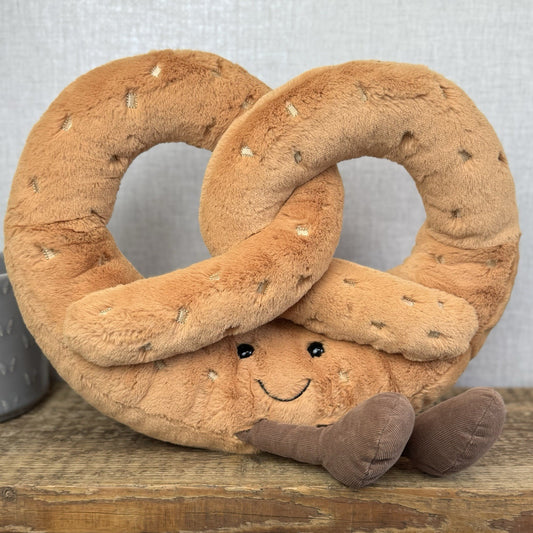 Jellycat Huge Amuseable Pretzel - Huge Pretzel Soft Toy Beanie Retired Large 12”