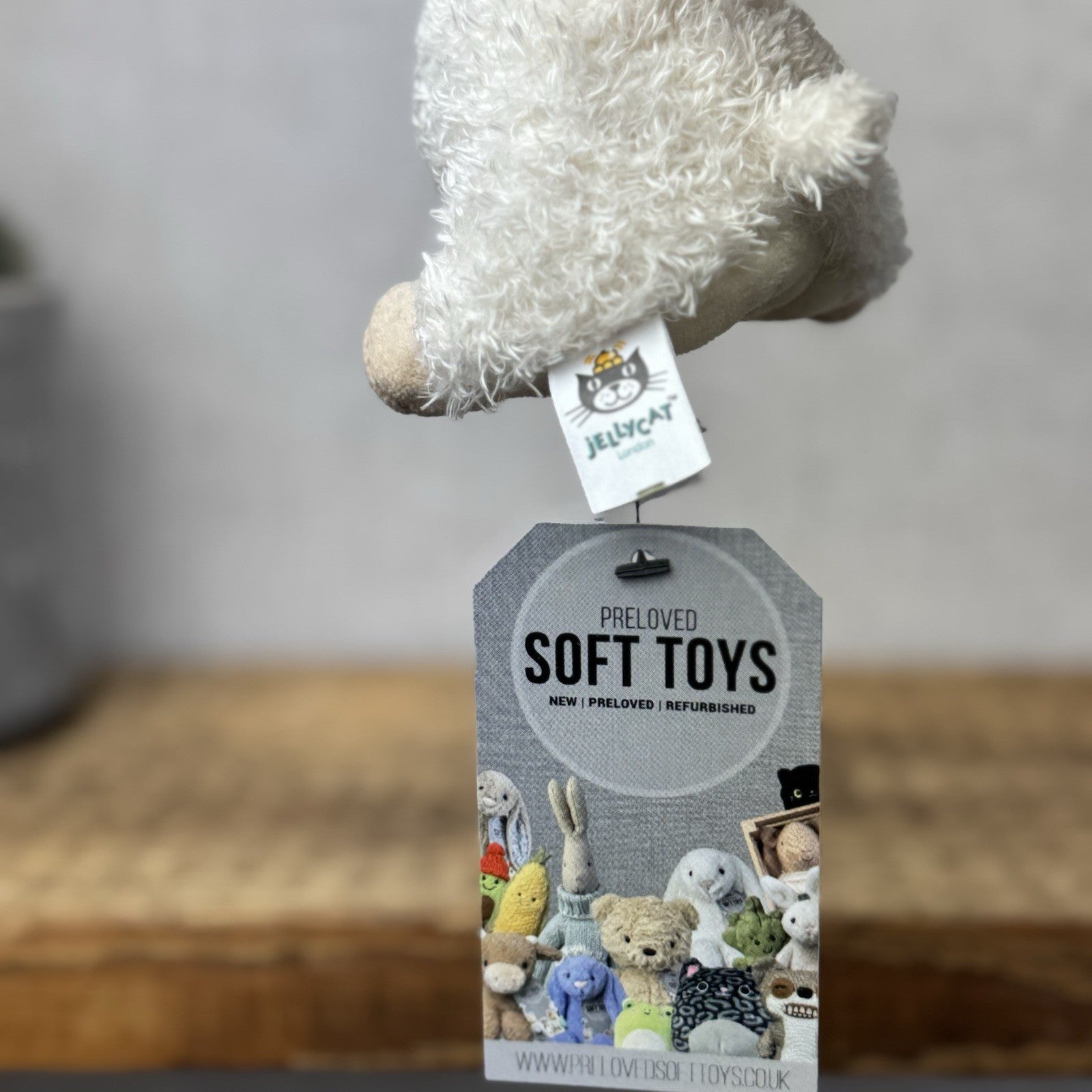 Jellycat Tiny Truffles Sheep/Lamb - Tiny Cream Fluffy Lamb Mini Beanie Toy 4”