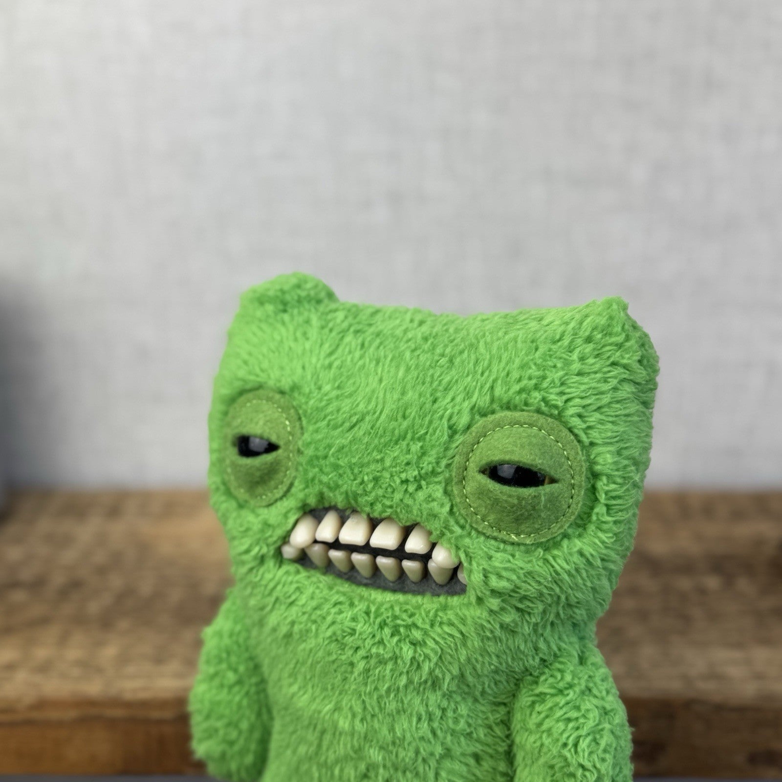 Fuggler Munch Munch Lime Green Funny Ugly Monster Plush Retired Munch Plush