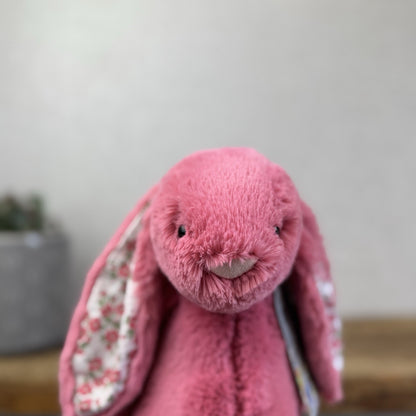 Jellycat "Blossom" Cerise Bunny - Custom Made Floral Bunny Rabbit Pink Retired 