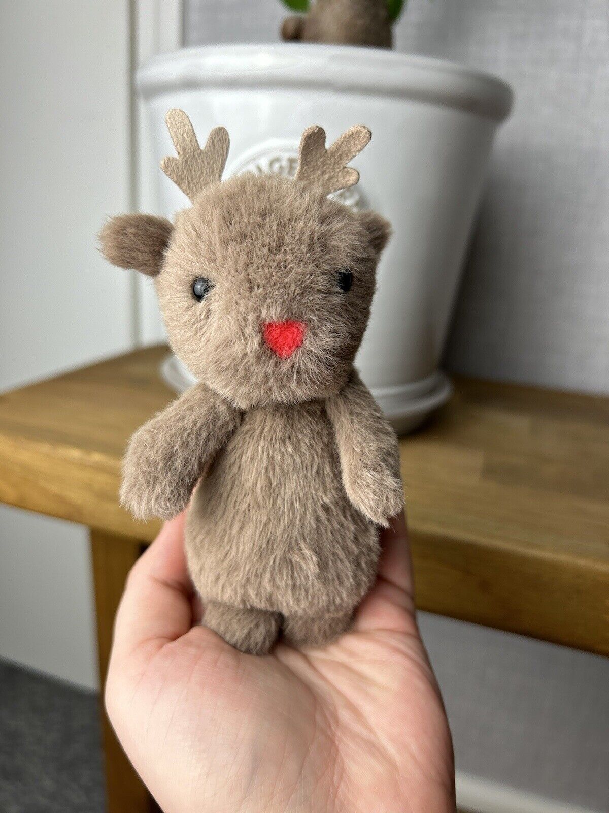 Jellycat Tiny Fluffy Reindeer - Fluffy Tiny - Tiny Fluffy Reindeer - Reindeer