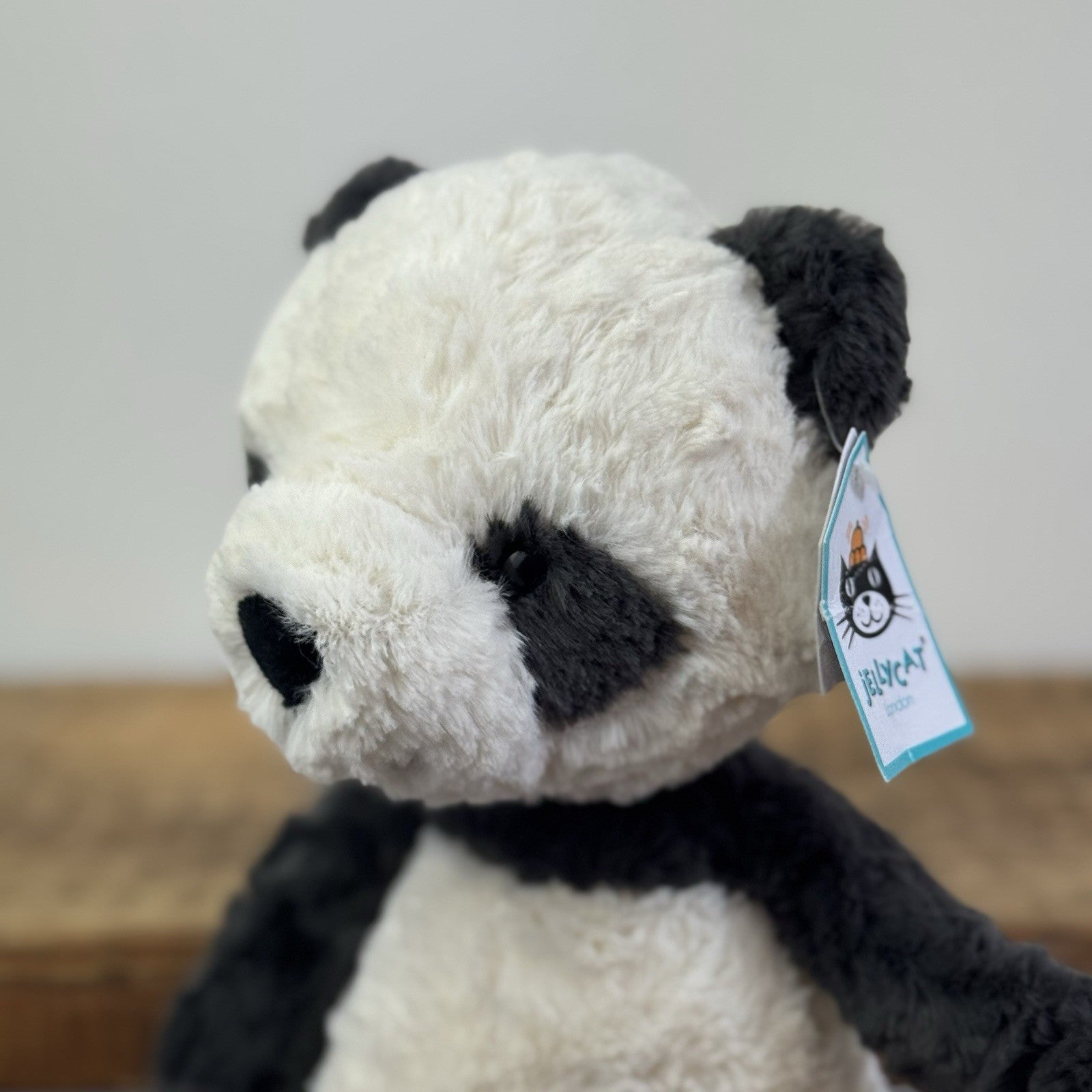 Jellycat Tuffet Panda - Panda Textured Beanie Plush Wild Animal Retired With Tag