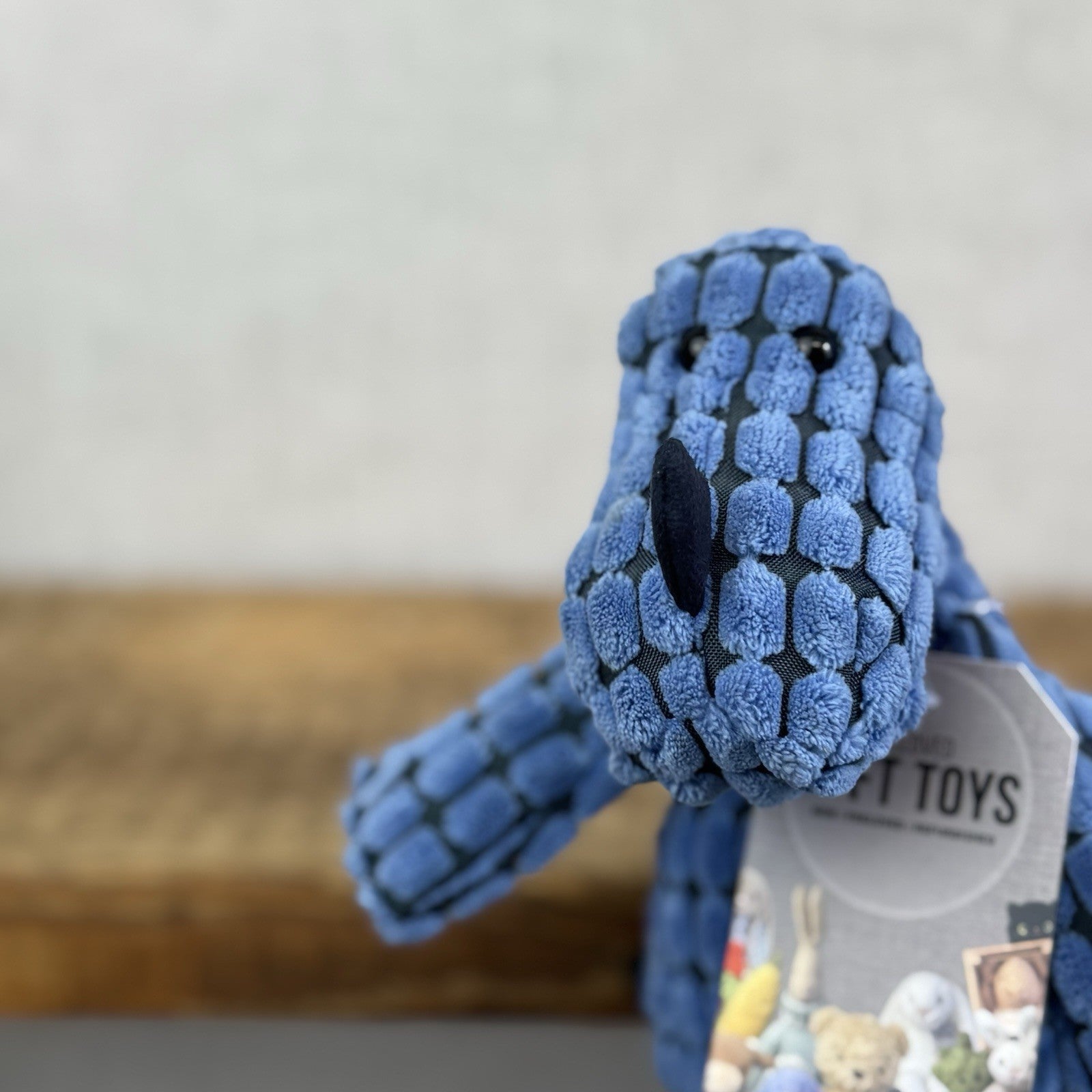 Jellycat First Step Dippy Dinosaur - Blue Cordy Roy Dinosaur Beanie Retired 9"