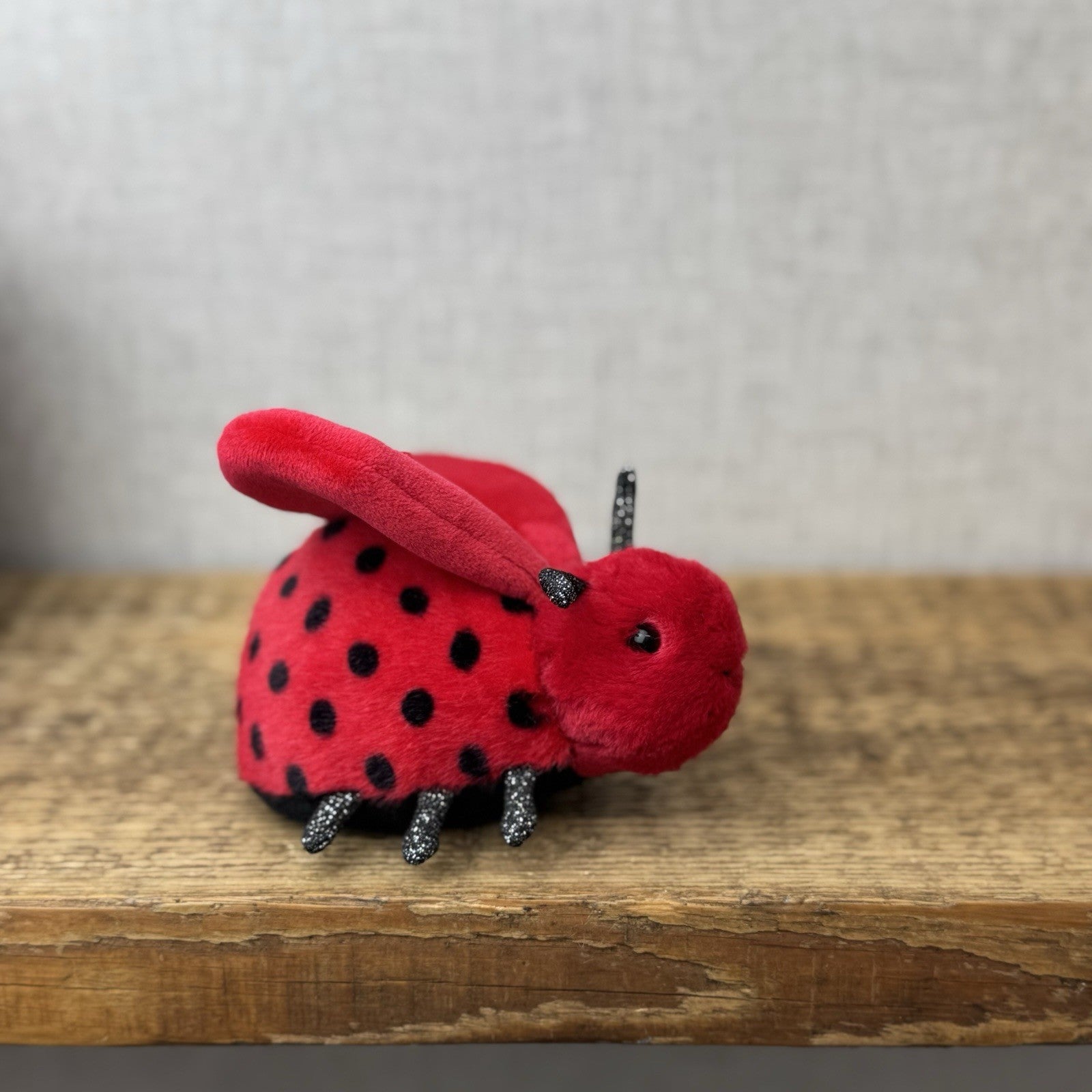 Jellycat Loulou Love Bug - Mini Ladybird Soft Toy Beanie Plush New With Tags 5"