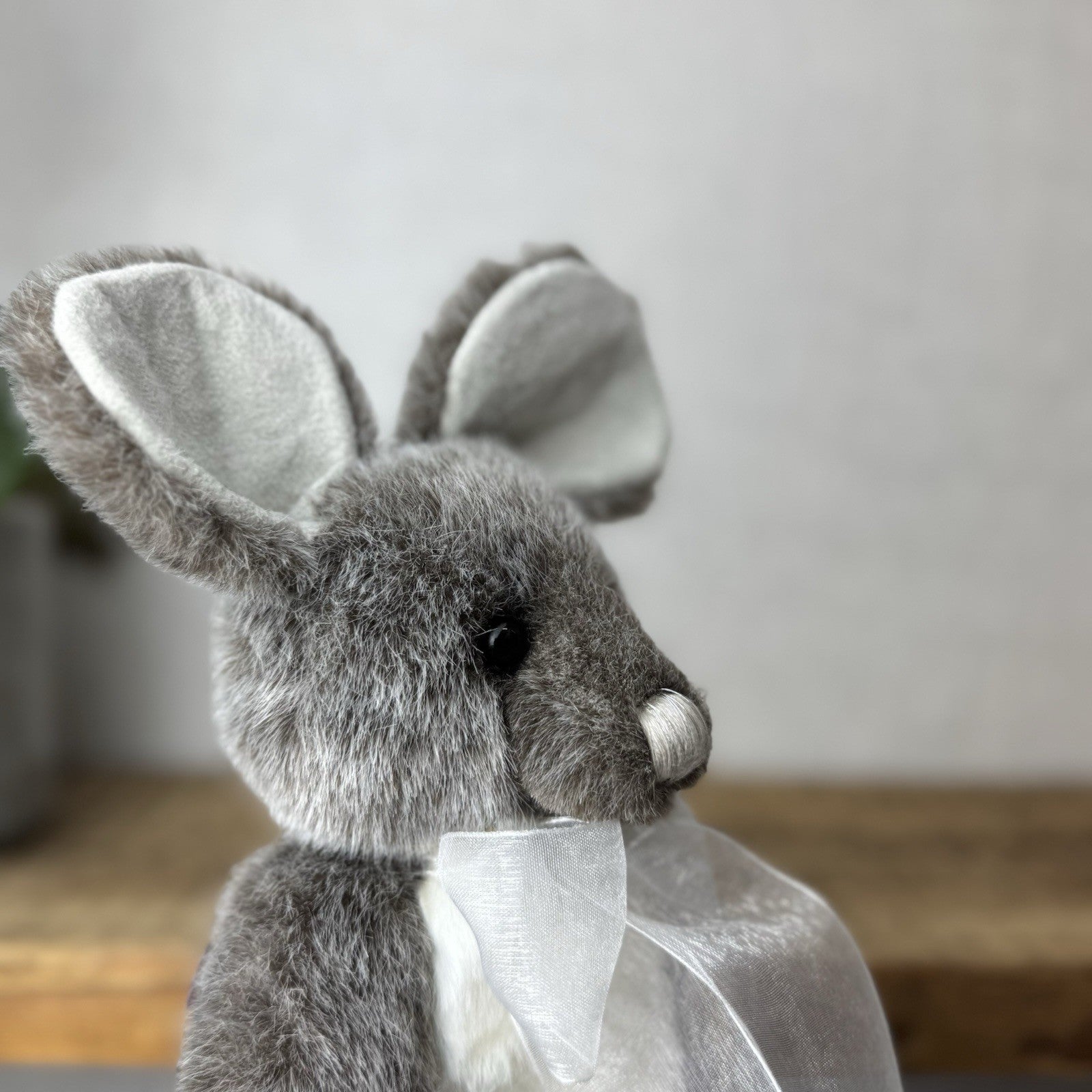 Charlie Bear Yarg Mouse - Small Mouse Charlie Bear 5 Way Jointed With Bow & Tag