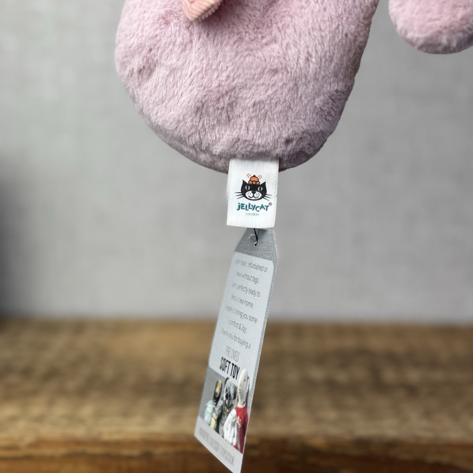 Jellycat Sienna Pink Seahorse Comforter - Pink Sea Animal Beanie Plush Retired