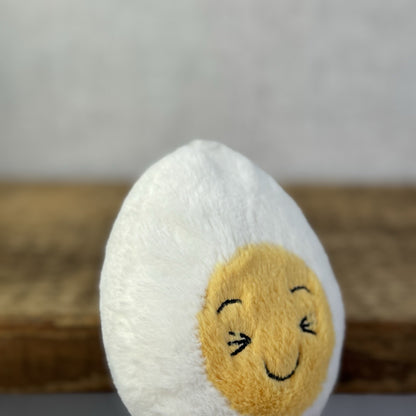 Jellycat Laughing Boiled Egg - Small Egg Laughing Face With Feet New With Tags
