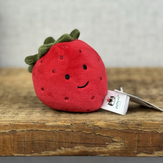 Jellycat Fabulous Fruit Strawberry - Soft Toy Play Food - Fruit Soft Toy 4” Tags