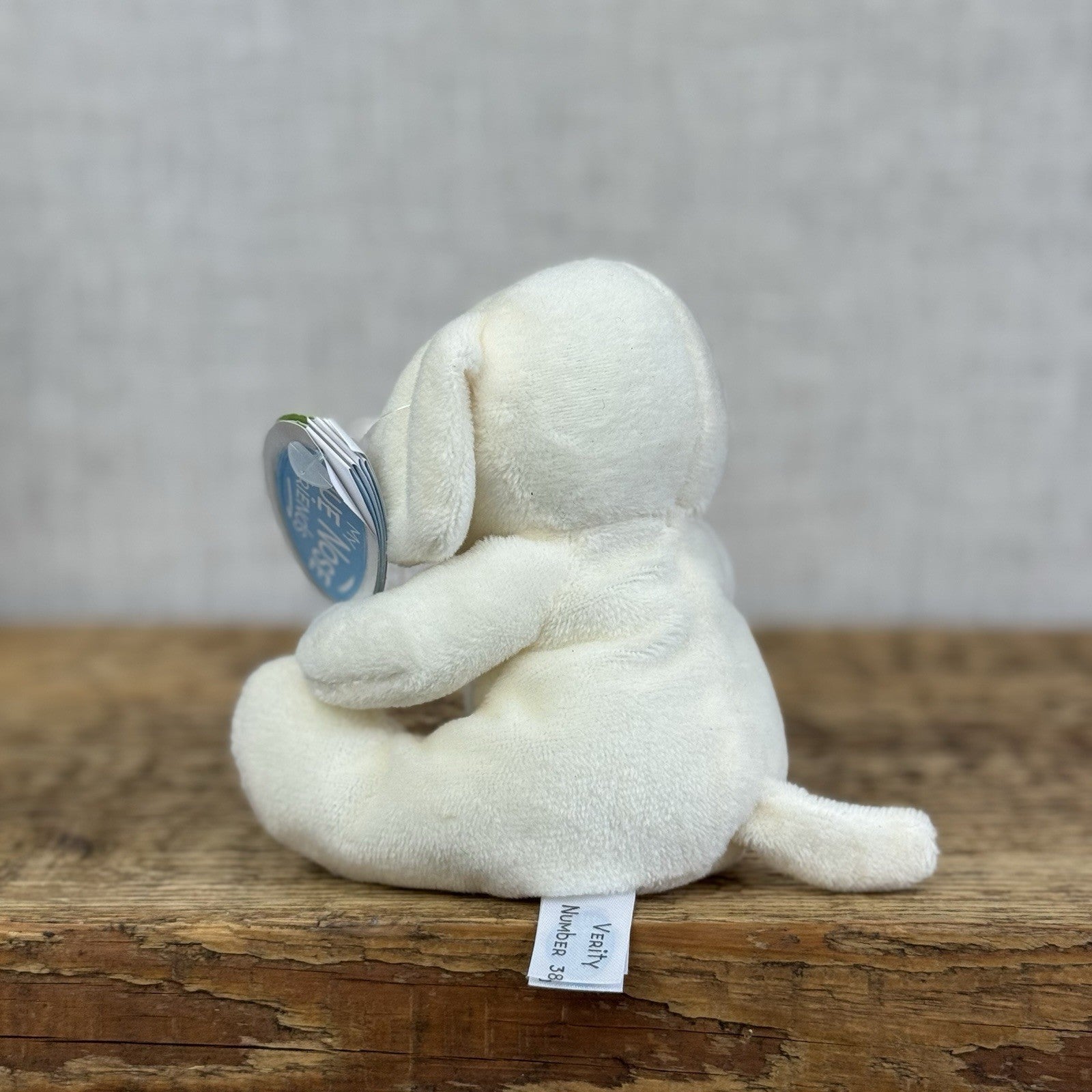 Blue Nose Friends Verity Dog #38 - Cream Mini Dog Plush Beanbag New With Tags