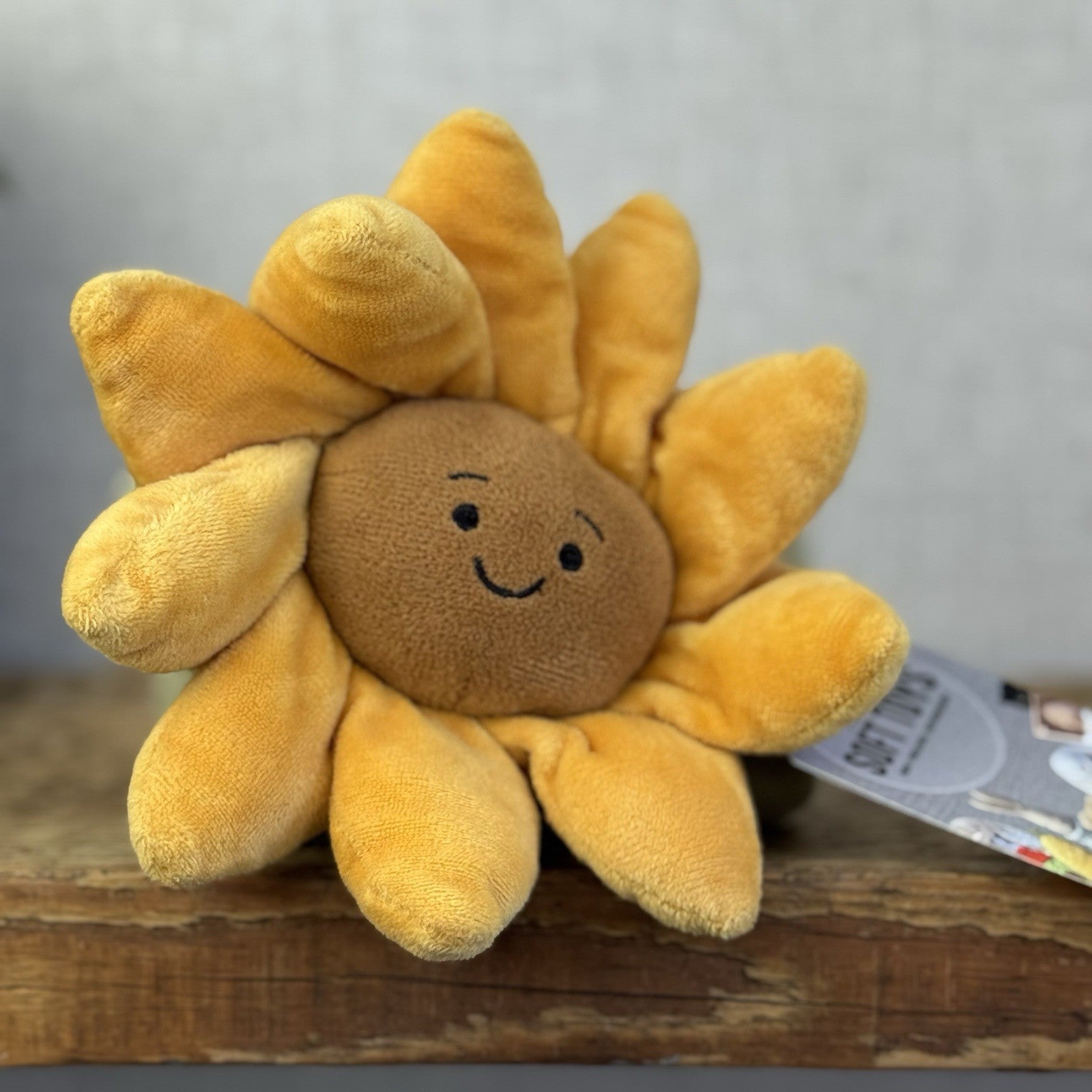 Jellycat Fleury Sunflower Soother - Flower Comfort Blanket Baby Girl Summer Gift