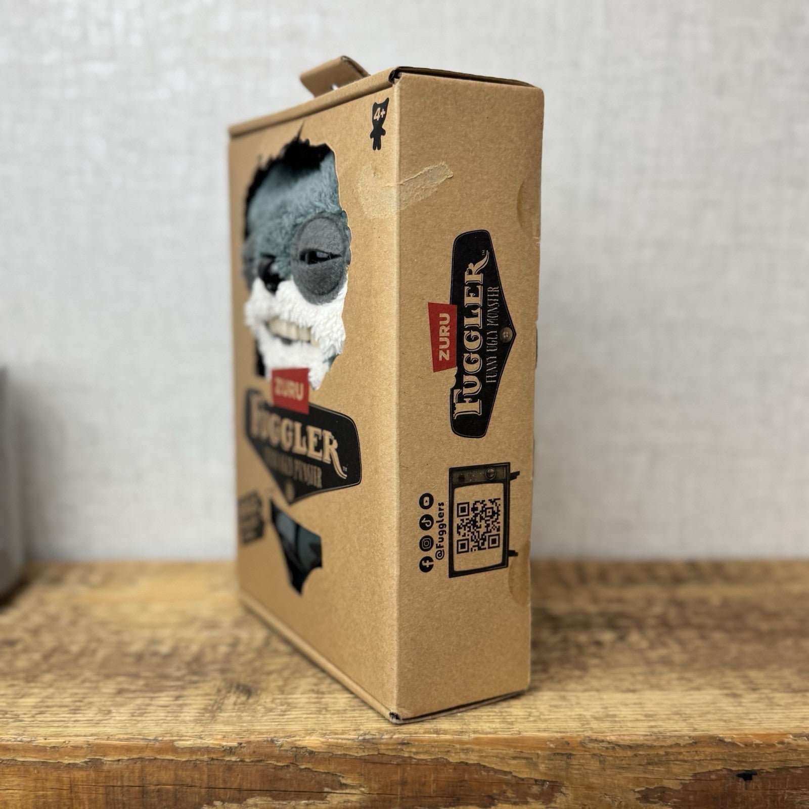 Fuggler Budgie Fuggler - Sketchy Squirrel Grey With Box Rare Collectible