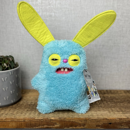 Fuggler Rabid Rabbit Snuggler Edition - Blue Bunny Funny Ugly Monster Plush 