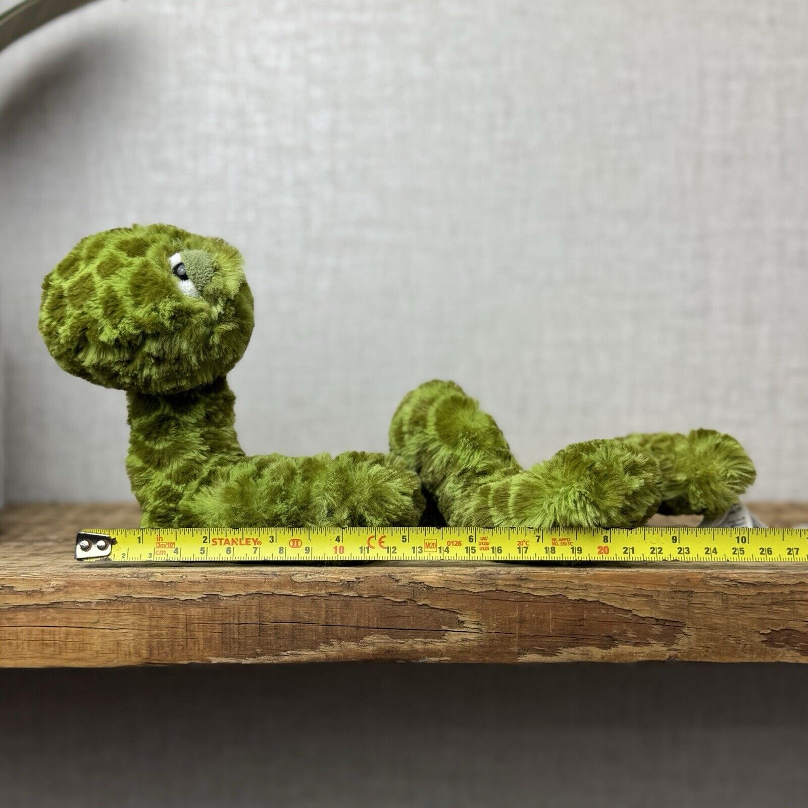 Jellycat Sebastian Snake Small - Jellycat Green Spotty Snake Plush - Retired 10”