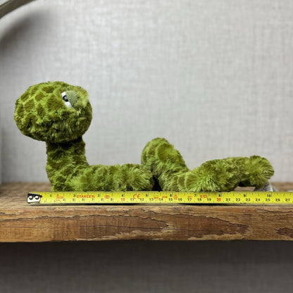 Jellycat Sebastian Snake Small - Jellycat Green Spotty Snake Plush - Retired 10”