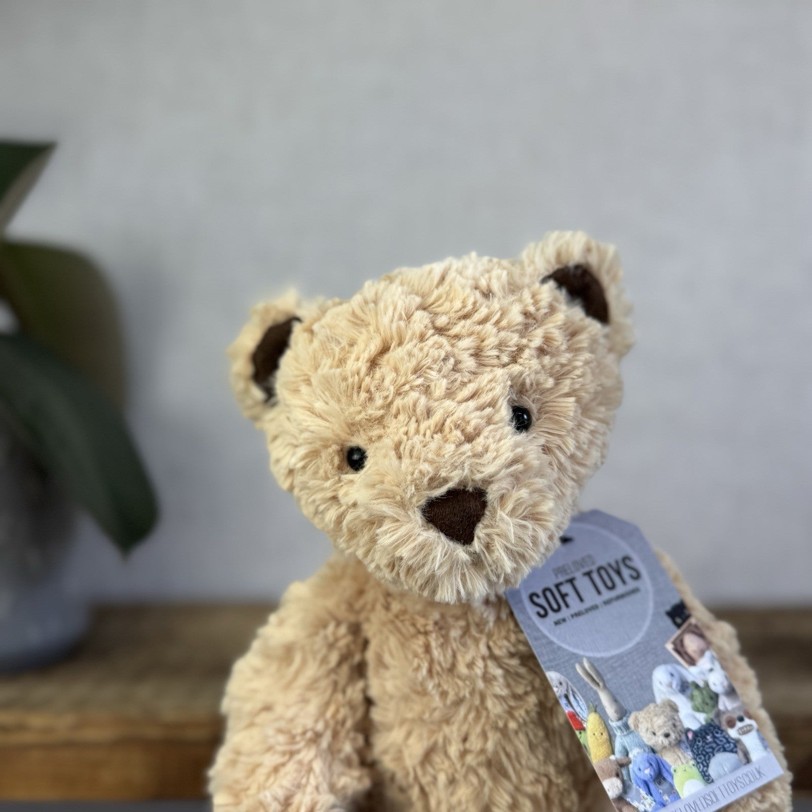 Jellycat Small Edward Bear - Light Brown Traditional Beige Bear Retired 10”