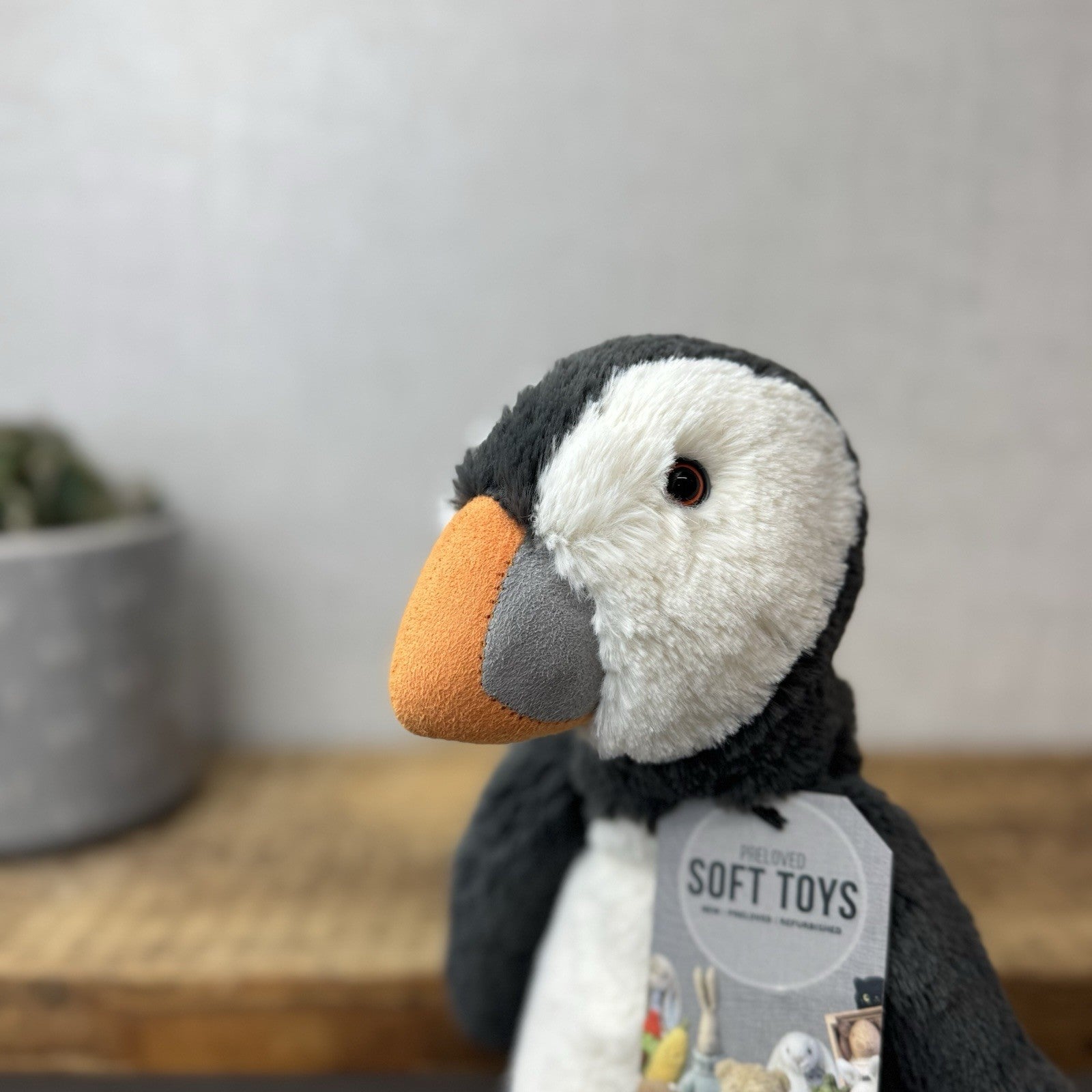 Jellycat Medium Bashful Puffin - Medium Soft Toy Beanie Rare Retired Beanie 12”