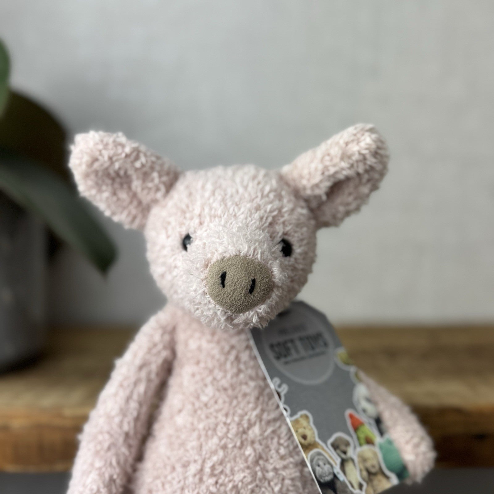 Jellycat Chou Chou Pig - ChouChou Piglet Textured Soft Light Pink Pig Plush 10”