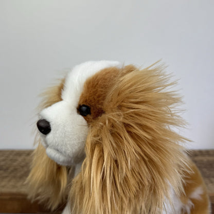 Living Nature King Charles Spaniel Puppy Medium Stuffed Realitic Soft Dog 10"