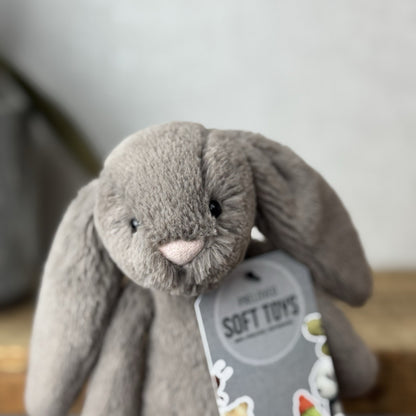 Jellycat Small Bashful Truffle Brown Bunny Rabbit Plush Soft Toy 8”