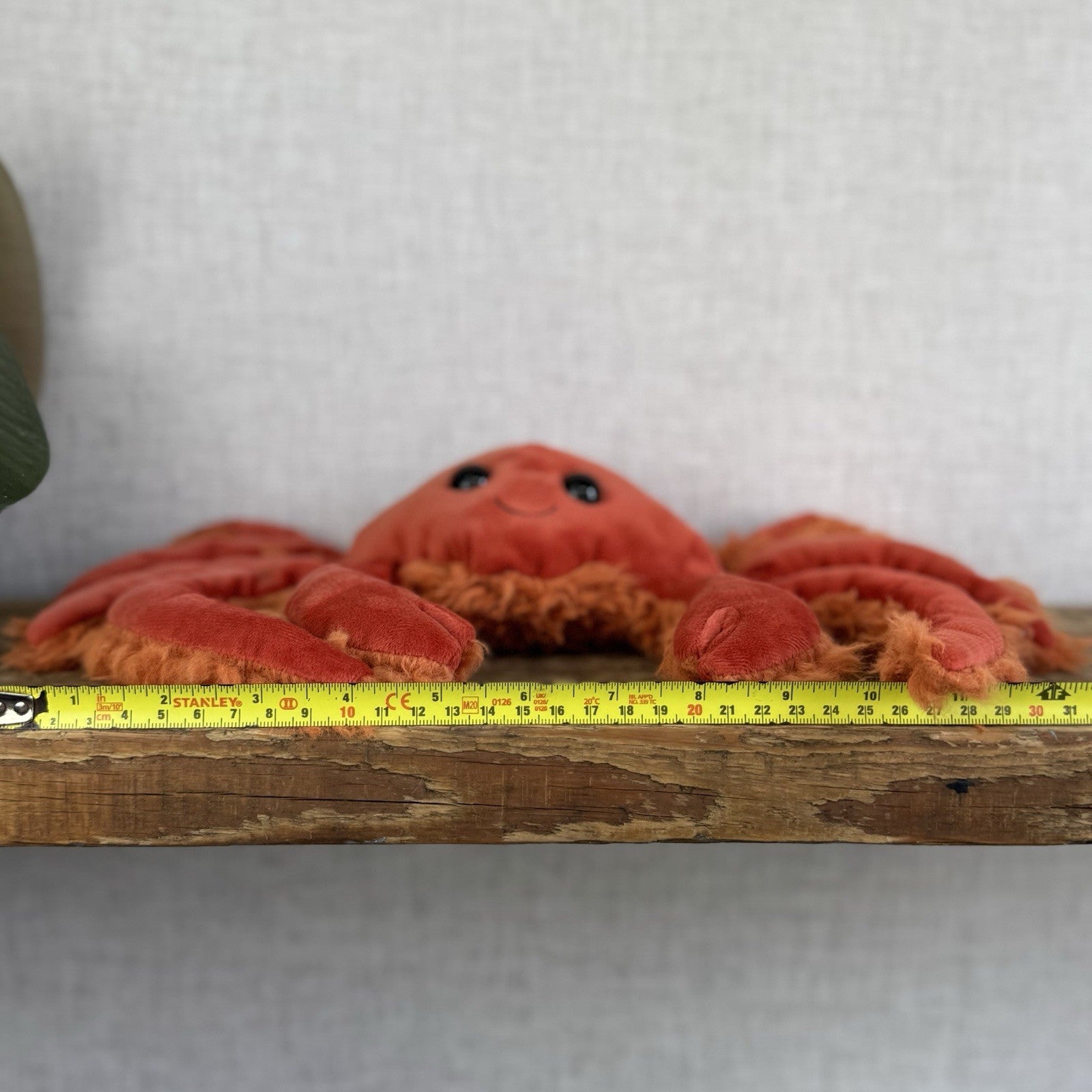 Jellycat Spindleshanks Crab - Red Fluffy Legs Crab Retired Soft Toy Beanie 12”